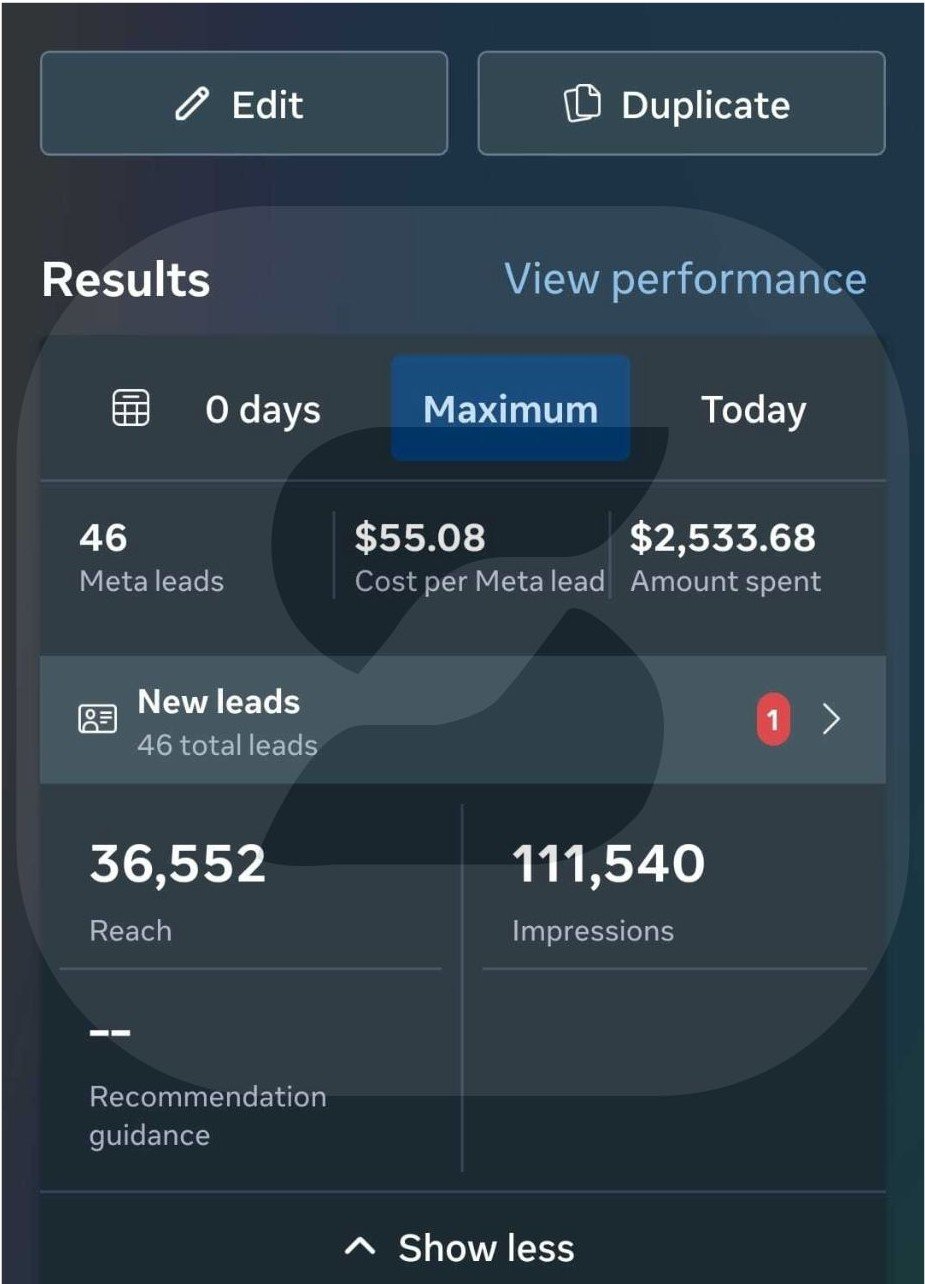 Lead Generation Results, 3