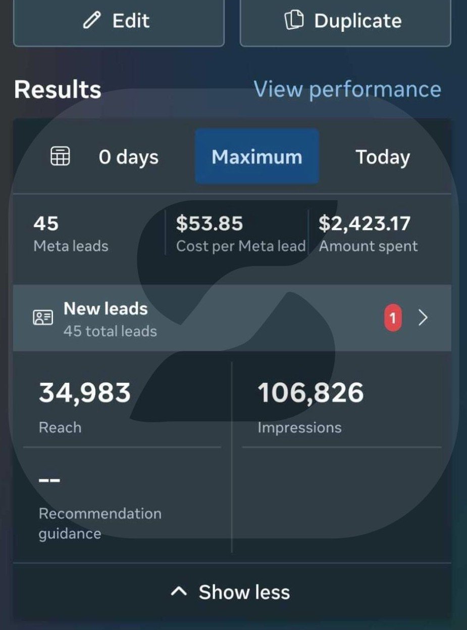 Lead Generation Results, 7